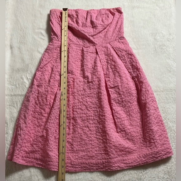 J.CREW Women’s 100% Cotton, Strapless Dress. Flamingo Pink. Sz: 4 - Picture 8 of 12